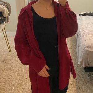 Red long sleeve button down shirt by White Stag! Size 1X (16W)